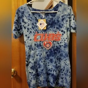 New Women's Cubs shirt Blue and light blue size M
